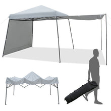 Load image into Gallery viewer, Patio 10x10FT Instant Pop-up Canopy Folding Tent with Sidewalls and Awnings Outdoor-Gray