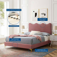 Load image into Gallery viewer, Current Performance Velvet Twin Platform Bed by Modway
