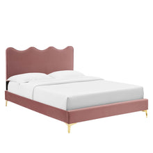 Load image into Gallery viewer, Current Performance Velvet Twin Platform Bed by Modway