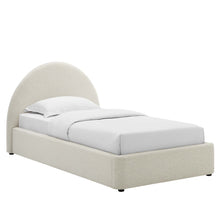 Load image into Gallery viewer, Resort Upholstered Fabric Arched Round Twin Platform Bed by Modway
