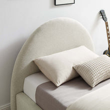 Load image into Gallery viewer, Resort Upholstered Fabric Arched Round Twin Platform Bed by Modway