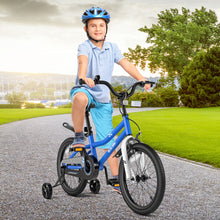 Load image into Gallery viewer, 18 Feet Kid's Bike with Removable Training Wheels-Navy