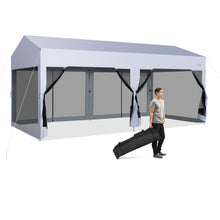 Load image into Gallery viewer, 10 x 20 Feet Pop up Canopy Tent with Removable Sidewalls for Party-White