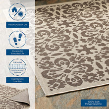Load image into Gallery viewer, Ariana Vintage Floral Trellis Indoor and Outdoor 9x12 Area Rug by Modway