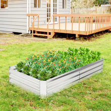 Load image into Gallery viewer, Metal Galvanized Raised Garden Bed with Open-Ended Base-6 x 3 ft
