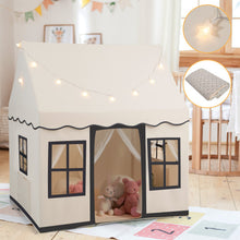 Load image into Gallery viewer, Toddler Large Playhouse with Star String Lights-Beige