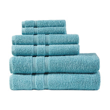 Load image into Gallery viewer, Aegean 100% Turkish Cotton 6 Piece Towel Set 5DS73-0236 By Olliix