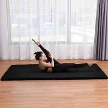 Load image into Gallery viewer, 4' x 8' x 2 Inch Folding Panel Exercise Gymnastics Mat-Black