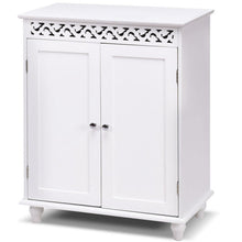 Load image into Gallery viewer, White Wooden 2-Door Storage Cabinet Cupboard