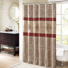 Load image into Gallery viewer, Madison Park Donovan Embroidered Shower Curtain -72X72" MP70-4047 By Olliix