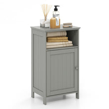 Load image into Gallery viewer, Bathroom Freestanding Adjustable Shelf Floor Storage Cabinet-Gray