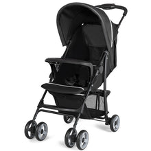 Load image into Gallery viewer, 5-Point Safety System Foldable Lightweight Baby Stroller-Black