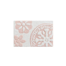 Load image into Gallery viewer, Madison Park Casablanca 100% Cotton Medallion Tufted Rug - 20x30" - Blush MP72-4432 By Olliix