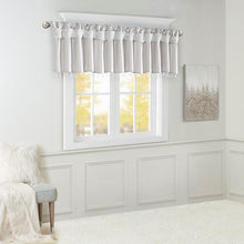Load image into Gallery viewer, Madison Park Emilia Lightweight Faux Silk Valance With Beads MP41-6330 By Olliix