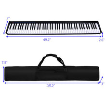 Load image into Gallery viewer, 88-Key Portable Electronic Piano with Voice Function-Black
