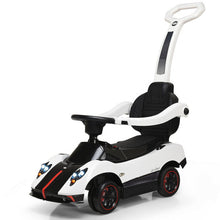 Load image into Gallery viewer, 2-in-1 Electric Kids Ride On Push Around Car-White