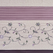 Load image into Gallery viewer, Faux Silk Embroidered Floral Shower Curtain -72X72" MP70-3453 By Olliix