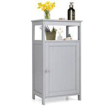 Load image into Gallery viewer, Bathroom Wooden Floor Cabinet with Multifunction Storage Rack-Gray