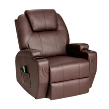 Load image into Gallery viewer, Massage Recliner Chair with Lumbar Heating Function-Brown