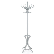 Load image into Gallery viewer, Wood Standing Hat Coat Rack with Umbrella Stand-Gray