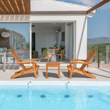 Load image into Gallery viewer, 3 Pieces Adirondack Chair Set with Widened Armrest