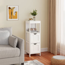 Load image into Gallery viewer, Bathroom Multifunctional Storage Floor Cabinet with 2 Drawers