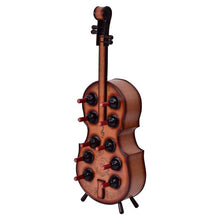 Load image into Gallery viewer, 10 Bottles Violin Cello Wood Wine Rack
