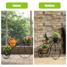 Load image into Gallery viewer, Tricycle Plant Stand Flower Pot Cart Holder in Parisian Style