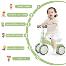Load image into Gallery viewer, Baby Balance Bike with Adjustable seat and Handlebar for 6 - 24 Months-Green