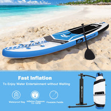 Load image into Gallery viewer, 10.5 Feet Inflatable Stand Up Paddle Board with Carrying Bag and Aluminum Paddle-M
