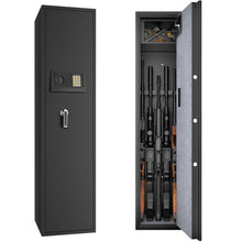 Load image into Gallery viewer, Large Rifle Safe Quick Access 5-Gun Storage Cabinet with Pistol Lock Box