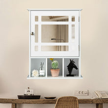 Load image into Gallery viewer, Wall Mounted and Mirrored Bathroom Cabinet-White