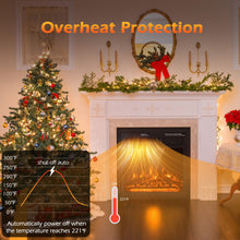 Load image into Gallery viewer, 18/22.5 Inch Electric Fireplace Insert with 7-Level Adjustable Flame Brightness