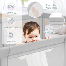 Load image into Gallery viewer, Large Infant Baby Playpen Safety Play Center Yard with 50 Ocean Balls-Gray