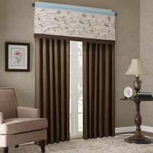 Load image into Gallery viewer, Madison Park Serene Embroidered Window Valance -50X18" MP41-3505 By Olliix