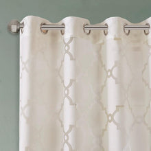Load image into Gallery viewer, Madison Park Eden Fretwork Burnout Sheer Panel -84" Panel MP40-3777 By Olliix