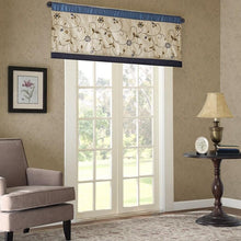 Load image into Gallery viewer, Madison Park Serene Embroidered Window Valance -50X18" MP41-4210 By Olliix