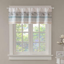 Load image into Gallery viewer, Madison Park Printed And Pieced Rod Pocket Valance -50X18" MP41-4293 By Olliix