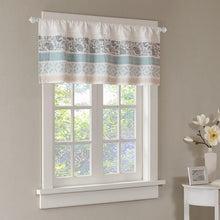 Load image into Gallery viewer, Madison Park Printed And Pieced Rod Pocket Valance -50X18" MP41-4293 By Olliix