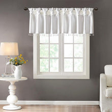 Load image into Gallery viewer, 100% Polyester Twisted Tab Valance With Beads -50X26" MP41-4453 By Olliix