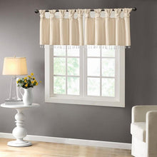 Load image into Gallery viewer, 100% Polyester Twisted Tab Valance With Beads -50X26" MP41-4454 By Olliix
