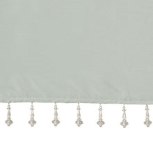 Load image into Gallery viewer, 100% Polyester Twisted Tab Valance With Beads -50X26" MP41-4455 By Olliix