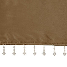 Load image into Gallery viewer, 100% Polyester Twisted Tab Valance With Beads -50X26" MP41-4456 By Olliix