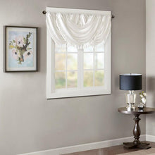 Load image into Gallery viewer, Madison Park Faux Silk Waterfall Embellished Valance -38X46" MP41-4949 By Olliix