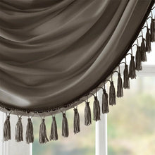 Load image into Gallery viewer, Madison Park Faux Silk Waterfall Embellished Valance -38X46" MP41-4958 By Olliix