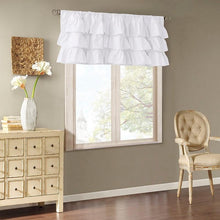 Load image into Gallery viewer, Madison Park Anna Cotton Oversized Ruffle Valance -50X18" MP41-5174 By Olliix