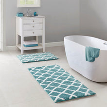 Load image into Gallery viewer, Madison Park Bittman Reversible High Pile Tufted Microfiber Bath Rug - 21X34" MP72-5667