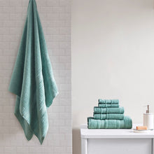 Load image into Gallery viewer, Madison Park Essentials Adrien Super Soft 6 Piece Cotton Towel Set MPE73-788
