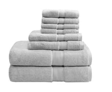 Load image into Gallery viewer, Madison Park Signature 800Gsm 100% Cotton 8 Piece Towel Set MPS73-191 By Olliix