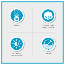 Load image into Gallery viewer, Madison Park Signature 800Gsm 100% Cotton 8 Piece Towel Set MPS73-424